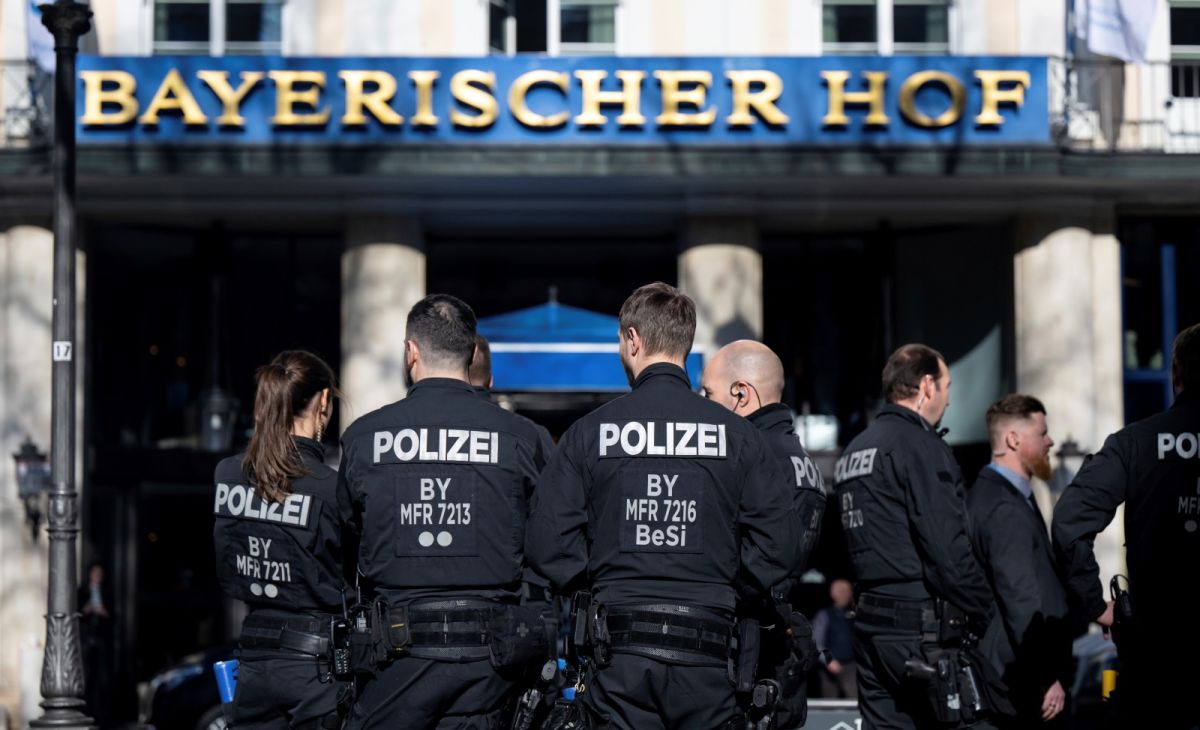 ▲慕尼黑安全會議即將登場。圖為會場外部署的維安警力。（圖／美聯社／達志影像）