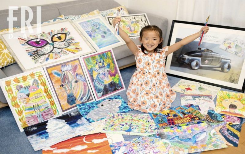 現代畢卡索！日女童驚人繪畫天賦　設計勞斯萊斯車款獲獎