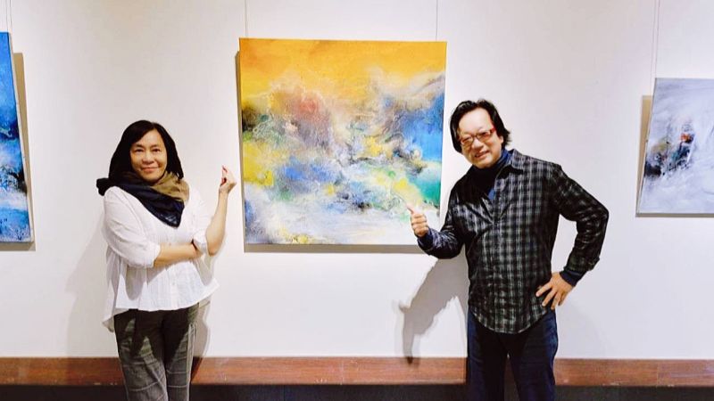 ▲ 新加坡國寶級藝術家黃意會受邀來台展出《繪境》，近60張作品，包含3年疫情期間，對於世界變遷生命的感悟。（圖／華巍藝術提供）