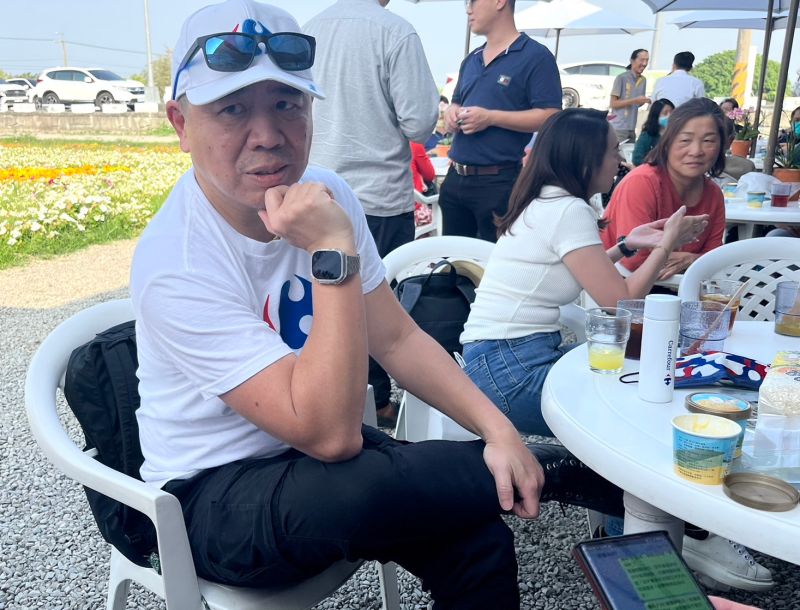 ▲家樂福總經理王俊超昨透露最新進度,公平會已於1月收件,其餘詳細消息仍待後續通知。(圖/記者鍾怡婷)