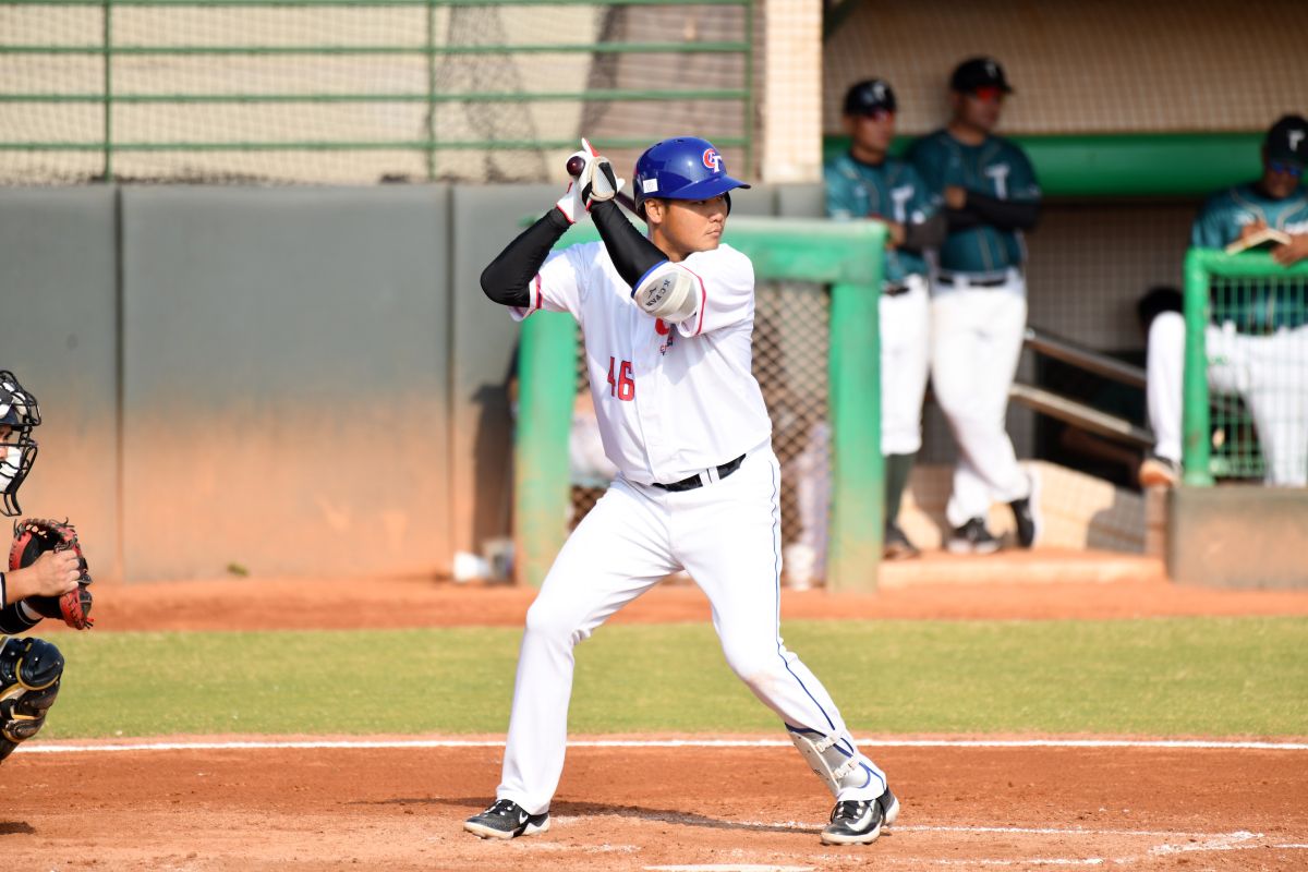 ▲台灣隊一壘手范國宸(圖/林柏年攝)