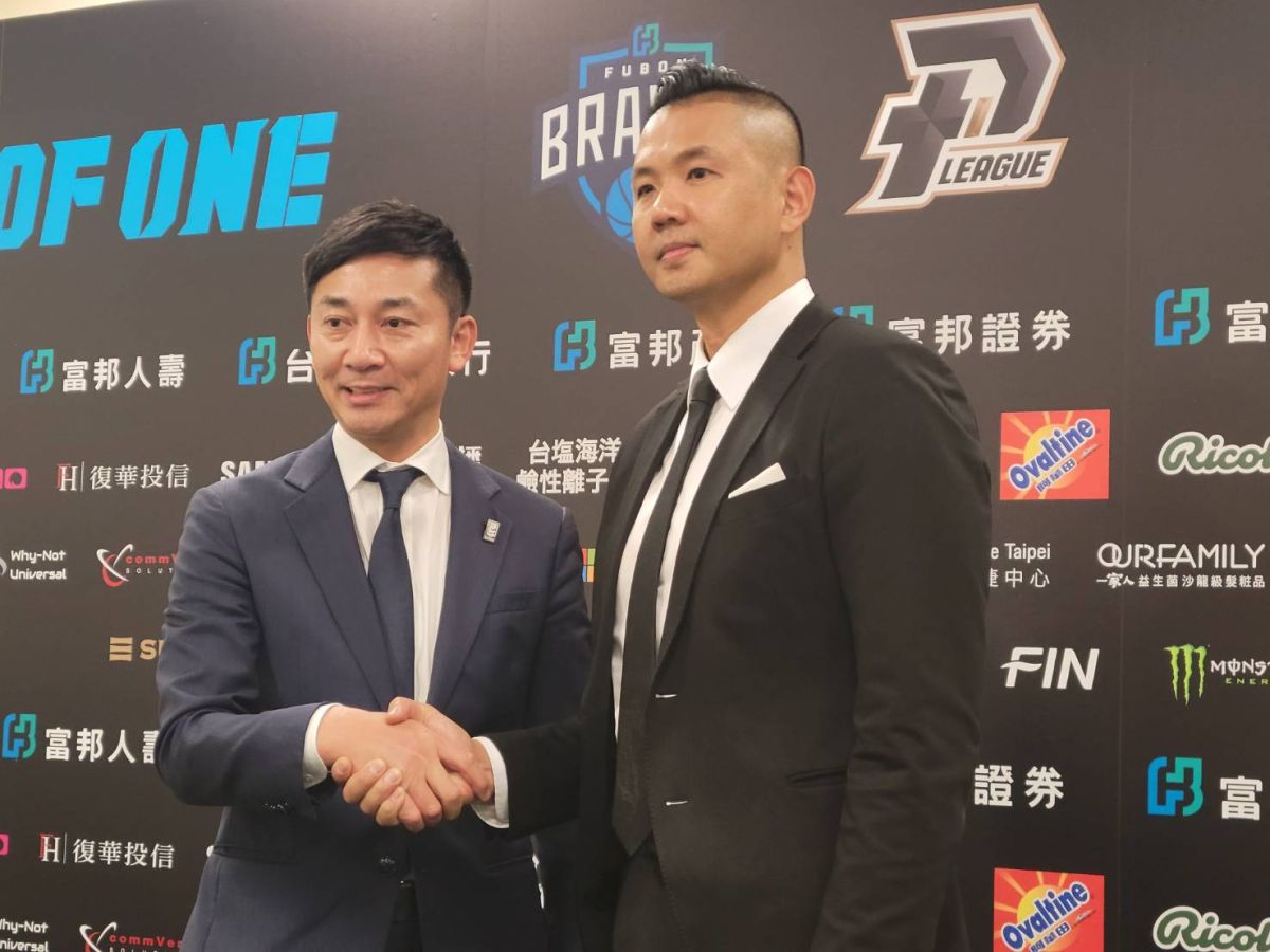 ▲PLG執行長陳建州和B聯盟島田慎二會長會面交流。（圖／黃建霖攝）