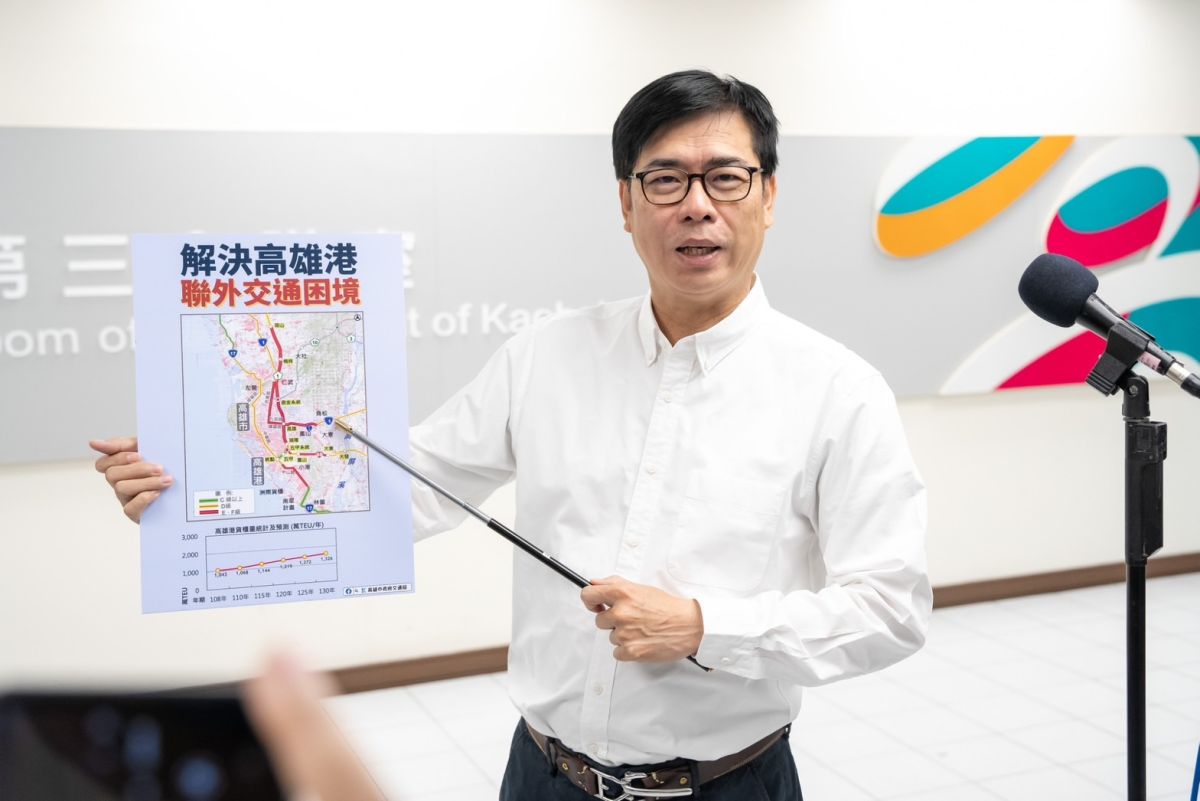 ▲針對國發會20日通過國道7號建設計畫，預計2025年動工、2030年全線完工。陳其邁表示，希望能紓解交通壅塞、降低車禍肇事率，如期如質完工。（圖／高市府提供）