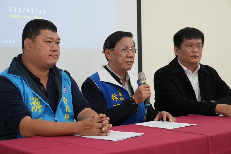 ▲林明溱批評陳吉仲不解決缺蛋問題，只關心他的學生蔡培慧能不能補選上立委。（圖／國民黨南投縣黨部提供，2023.02.22）