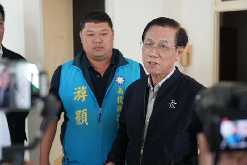 ▲游顥出席國民黨記者會，表態力挺林明溱參選意味甚濃。（圖／國民黨南投縣黨部提供，2023.02.22）