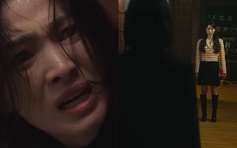 ▲《黑暗榮耀2》中，宋慧喬（左）拍攝喊出「不要這樣笑啦」台詞的橋段，讓她印象深刻。（圖／Netflix YouTube）