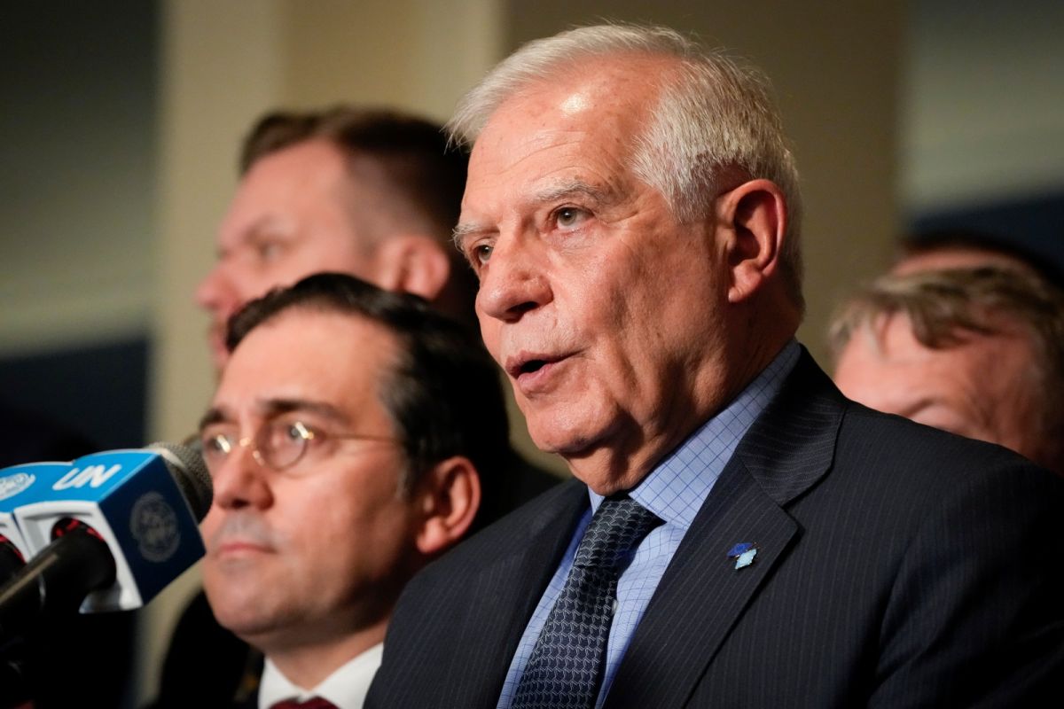 ▲歐盟27國22、23日連續開會，仍無法趕在24日俄烏戰週年前達成第10波對俄制裁共識。圖為歐洲聯盟（European Union）對外事務高級代表波瑞爾。（圖／美聯社／達志影像）