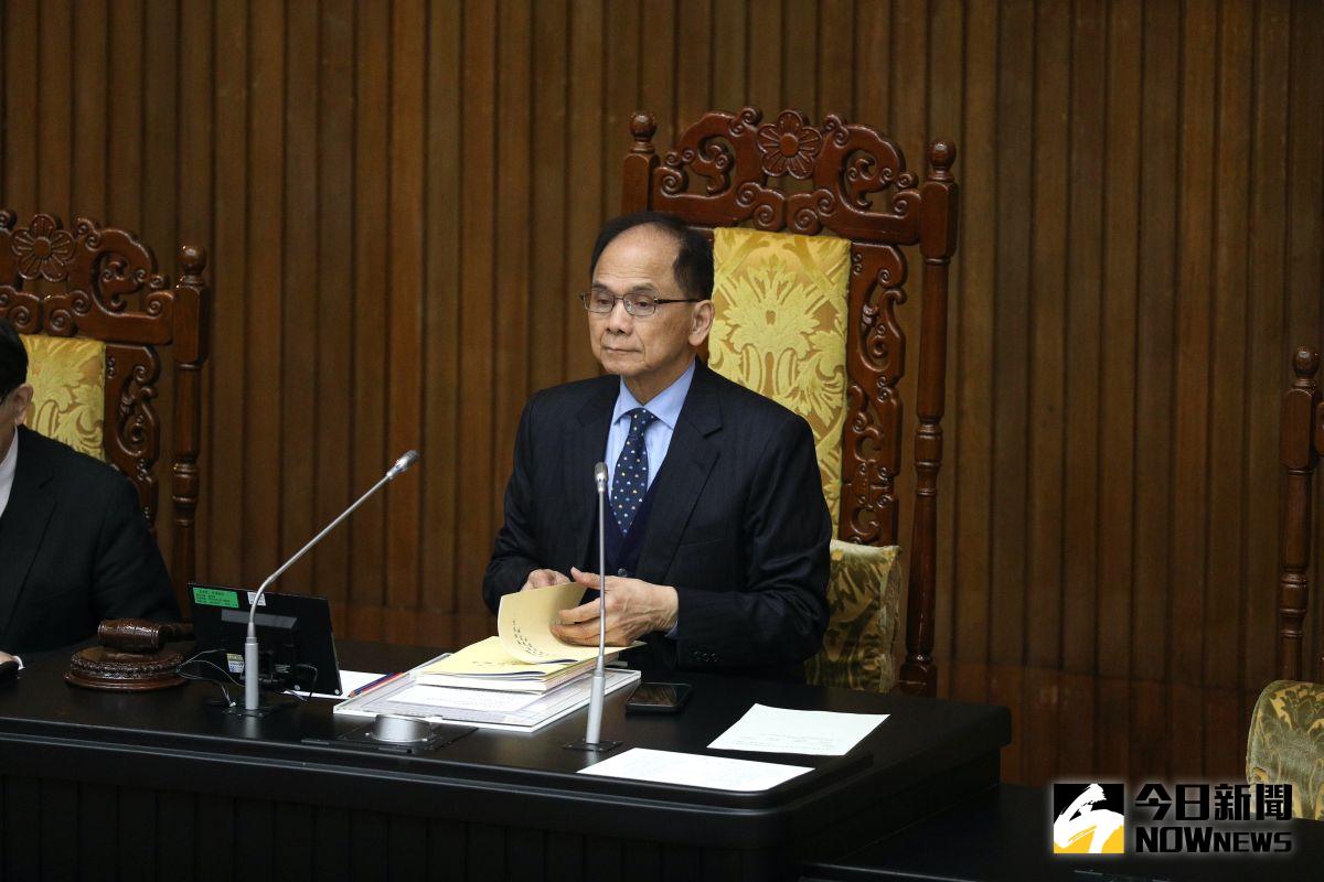 ▲立法院長游錫堃稱安倍晉三，是國際上非常偉大的政治家。（圖／記者陳明中攝）