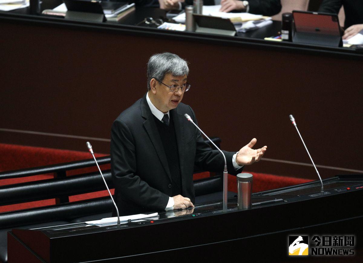 ▲ 行政院長陳建仁今日首度備詢，發言幾乎是照本宣科，但確實有以柔克剛的效果。（圖／記者陳明中攝，2023.02.24）