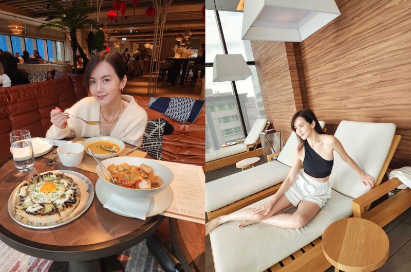 ▲熱愛旅遊的簡沛恩造訪台北市區酒店，並首次拍攝VLOG 。（圖／楠軒工作室提供）
