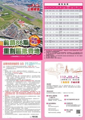 ▲高市府地政局112年度第1季開發區土地標售,共計推出13標13筆優質建地。(圖/高市府地政局提供) ▲高市府地政局112年度第1季開發區土地標售,共計推出13標13筆優質建地。(圖/高市府地政局提供)