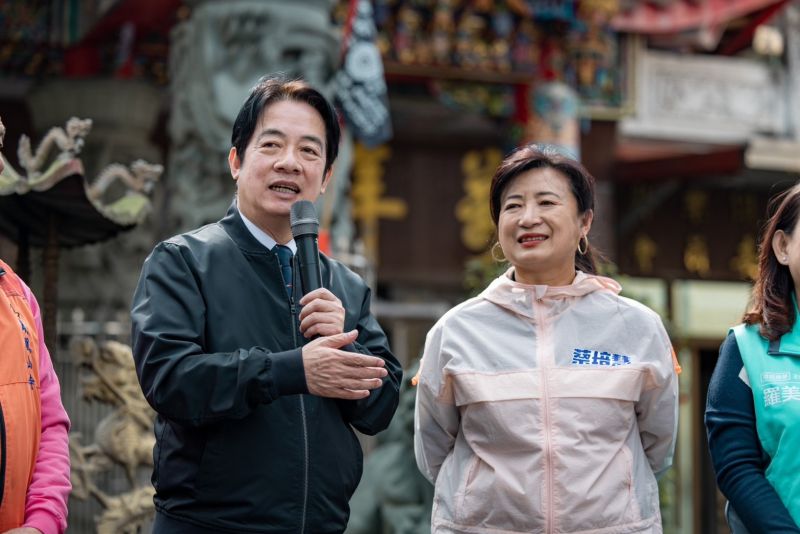 ▲賴清德密集前往南投輔選,期盼南投縣民選擇蔡培慧,「為南投爭一口氣」。(圖/蔡培慧辦公室提供)