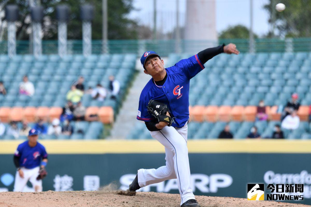 ▲經典賽中華隊王維中。（特約攝影林柏年攝）