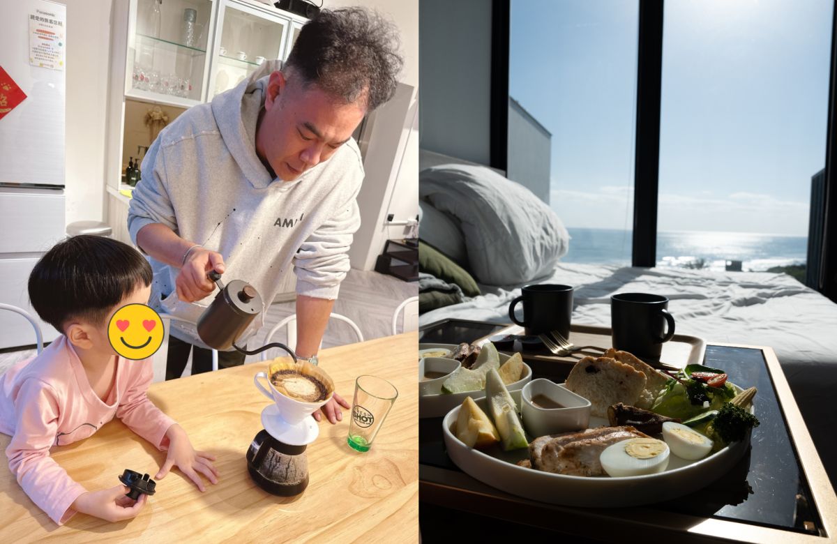 ▲郭世倫染毒退出演藝圈，神隱宜蘭經營網美民宿。（圖／兩性作家女王臉書、記者侯家瑜攝）