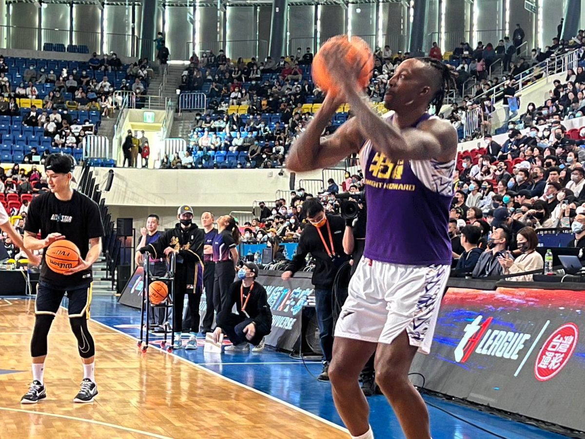 ▲霍華德有報名本屆T1明星賽的灌籃大賽。（圖／陳云茹攝）