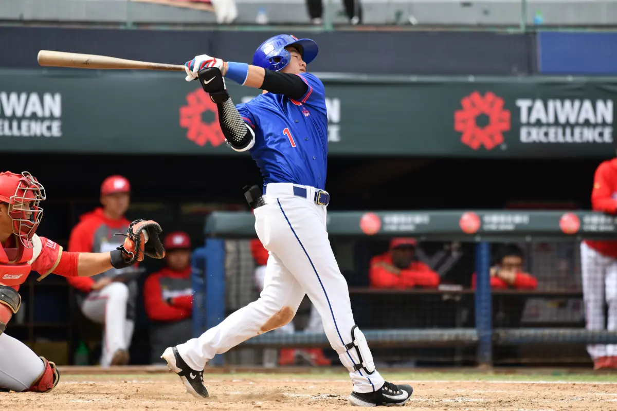 台灣海盜隊旅美好手鄭宗哲中斷8打數未敲安。（圖／葉政勳攝）