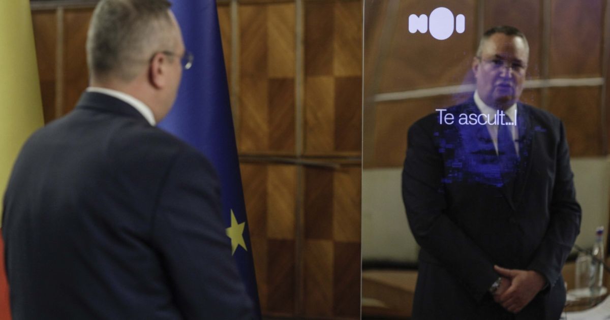 ▲羅馬尼亞委任名為「ION」的人工智能，擔任政府的「榮譽顧問」一職，聲稱是全球首例。（圖／翻攝自Digi24）