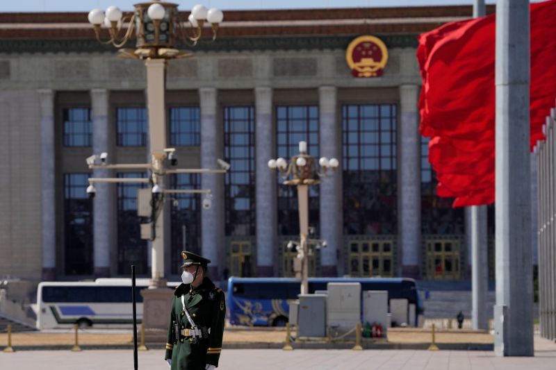 ▲中國兩會即將於週末舉行，首都北京市的維安明顯增強。（圖／美聯社／達志影像）