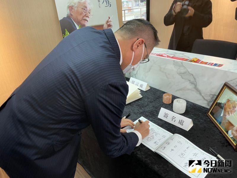 ▲前內政部長徐國勇赴台灣制憲基金會悼念辜寬敏。（圖／記者黃宣尹攝，2023.03.02）