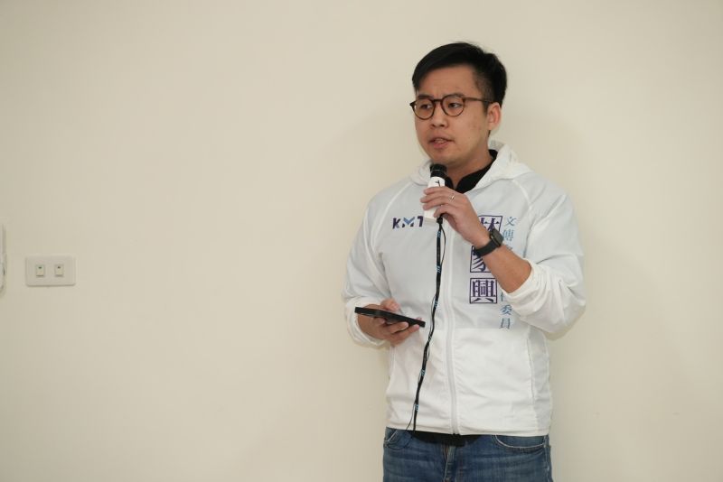▲國民黨發言人林家興表示,中午前投票率約在25%左右。(圖/林明溱競總提供,2023.03.04)