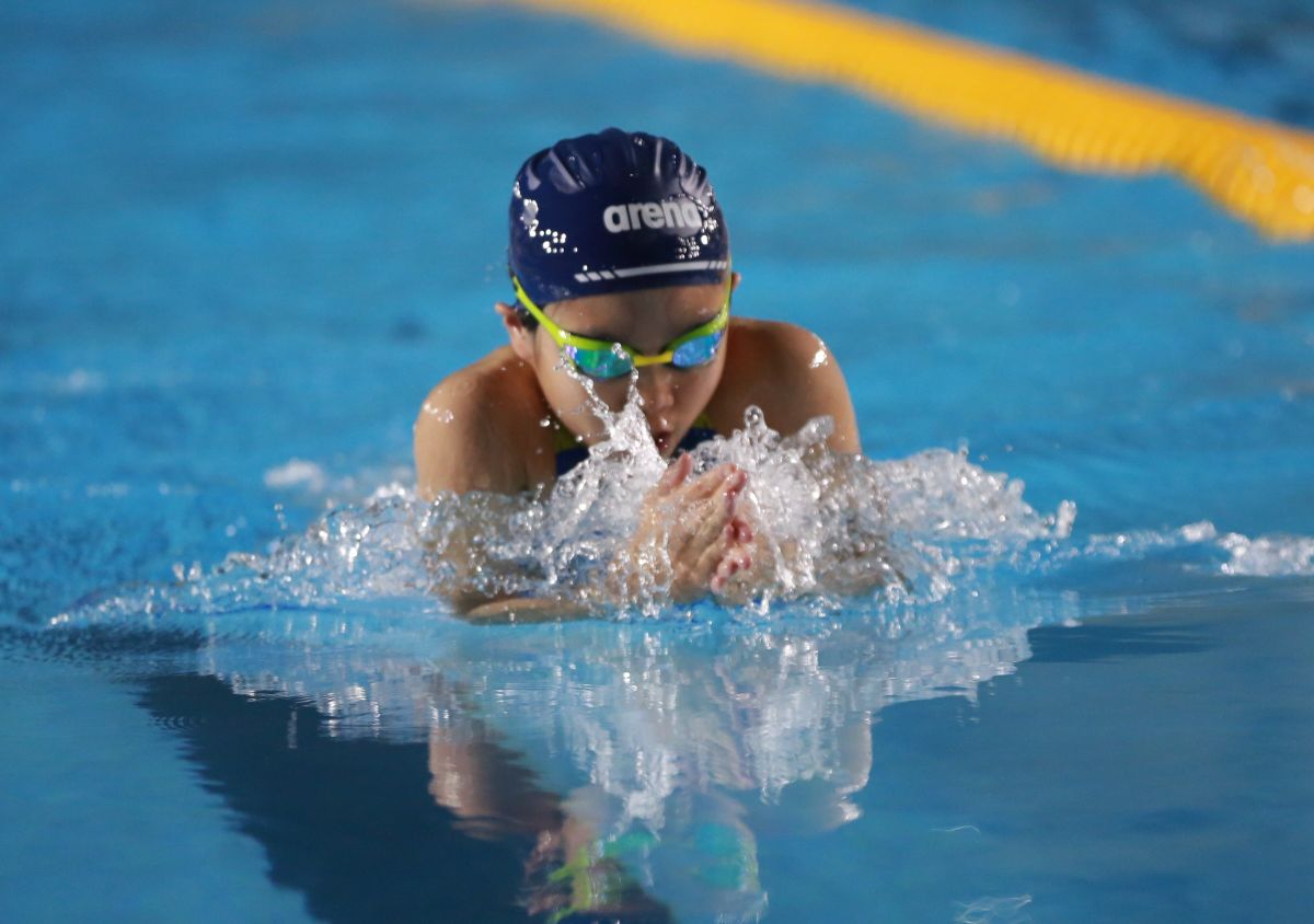 ▲何康婗兩天就包辦4金。全國游泳協會提供