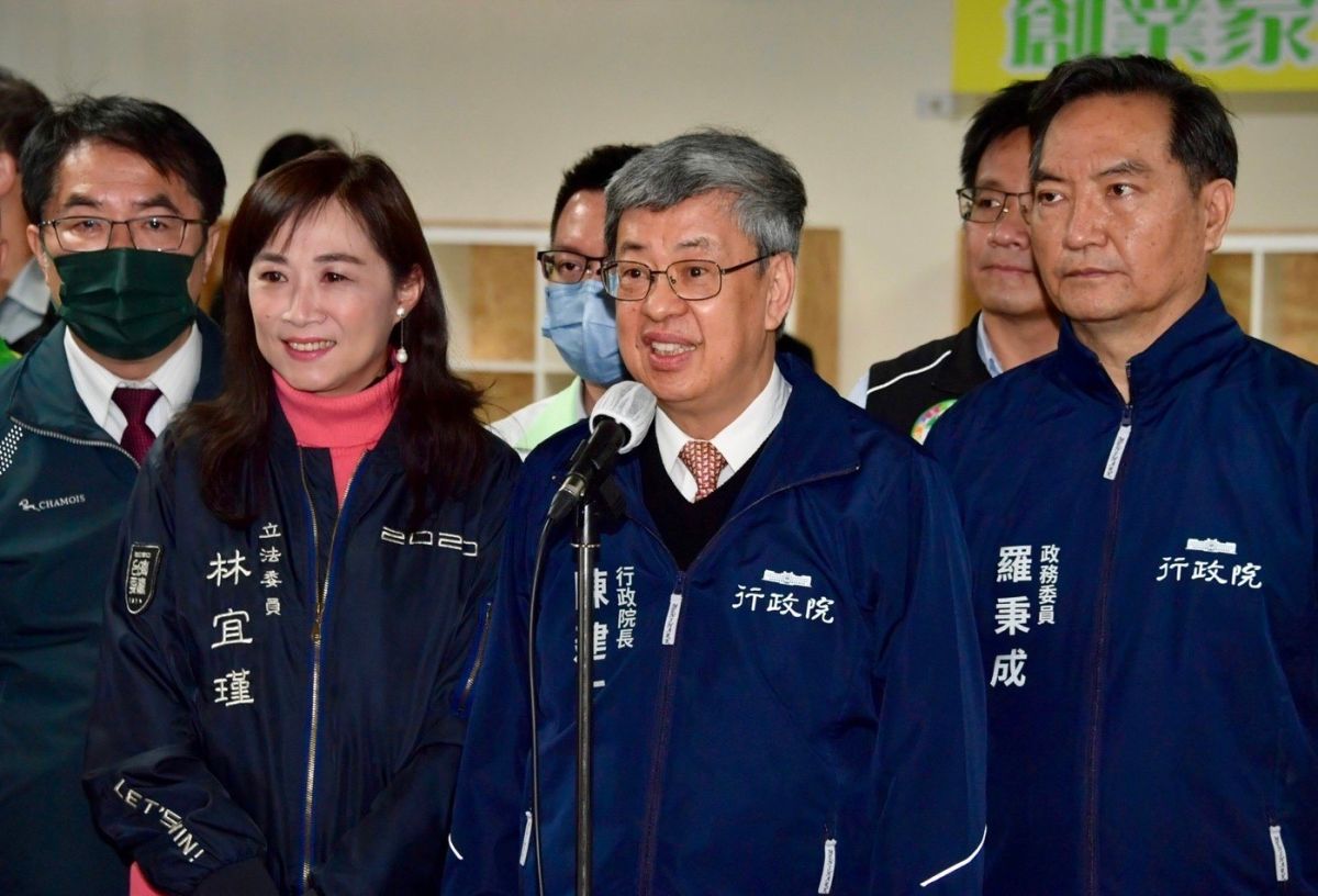 ▲行政院長陳建仁恭賀蔡培慧勝選，相信她一定會為南投鄉親帶來好建設。（圖／行政院提供）