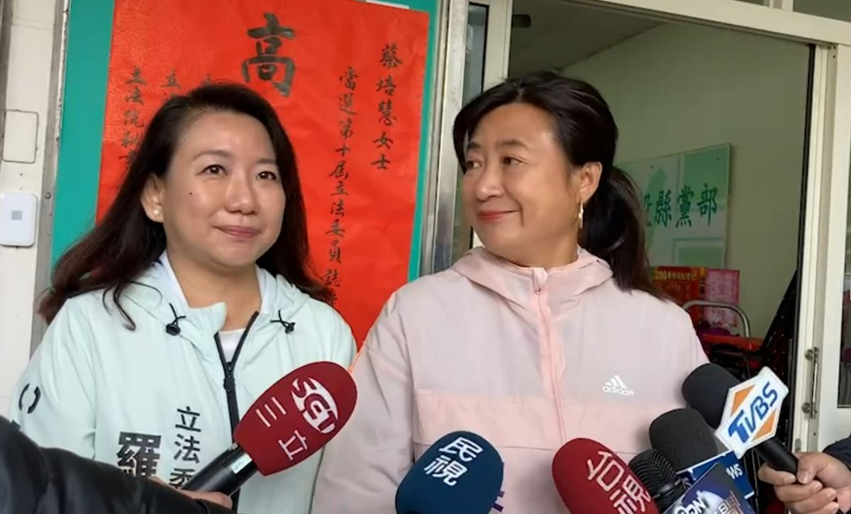 ▲蔡培慧和羅美玲呼籲國安及檢調系統，一定要正視監票部隊的問題。（圖／蔡培慧競總提供，2023.03.05）