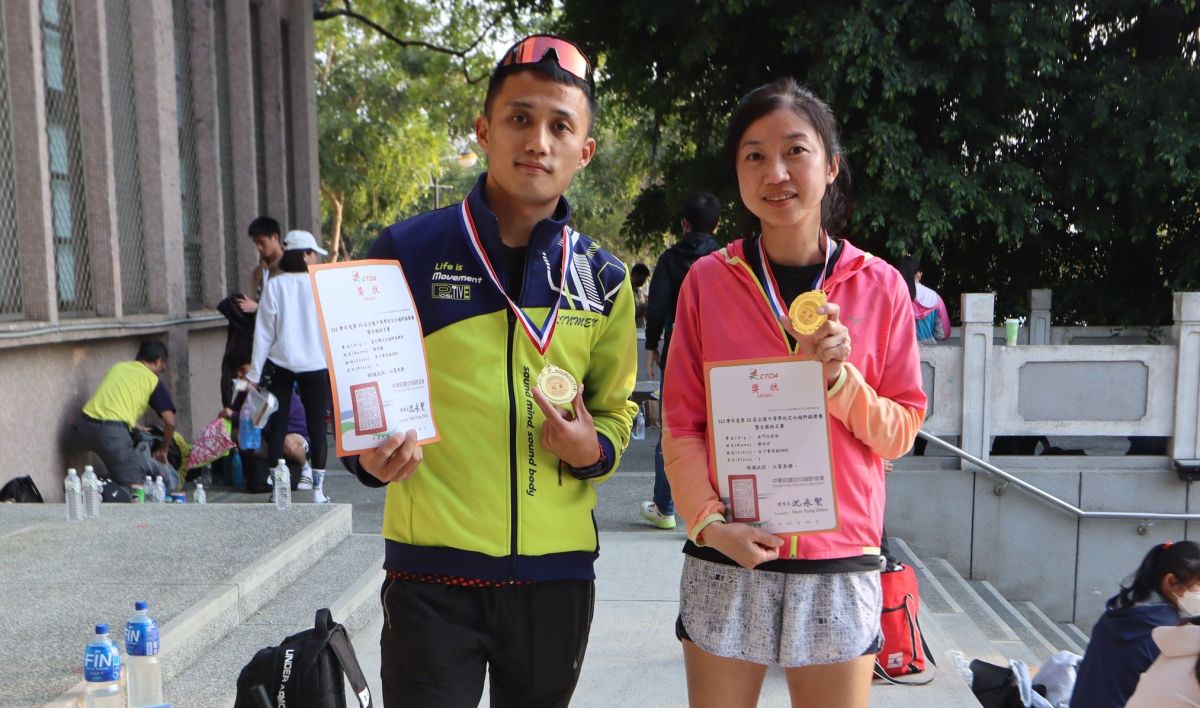 ▲ 金門選手大豐收5金，菁英組陳彥龍陳怡芳稱王封后。官方提供