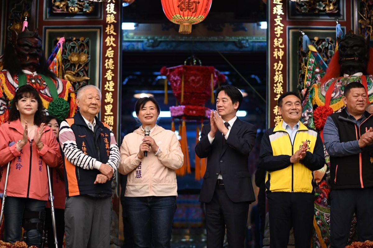 ▲蔡培慧感謝賴清德在競選過程中「手把手的教我」。（圖／蔡培慧競總提供，2023.03.05）