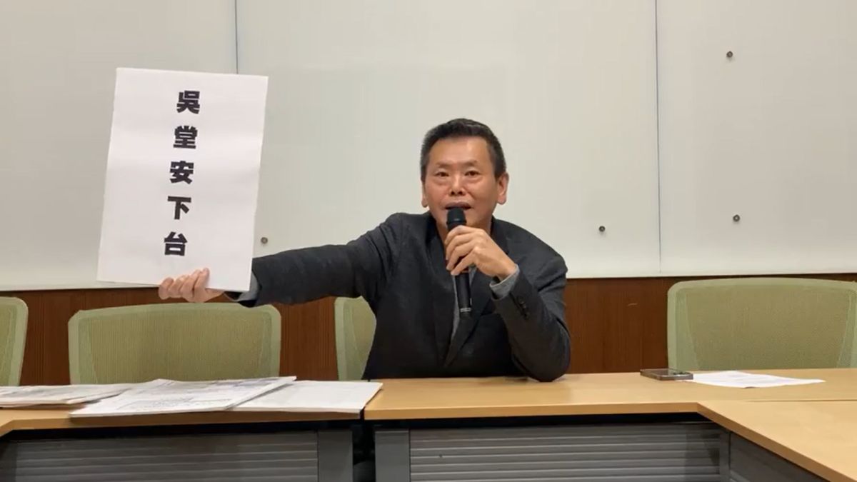 ▲新竹棒球場爭議越演越烈，吳堂安被點名是疏失最高層級公務員，林為洲今開記者會指控吳堂安核定廠商變更設計，應下台負責。（圖／翻攝林為洲臉書）