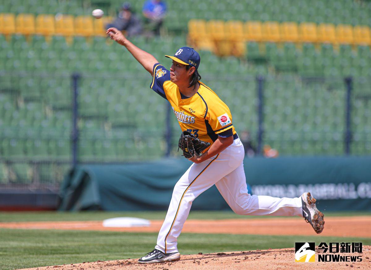 ▲中信兄弟投手鄭浩均。（圖／記者葉政勳攝 , 2023.03.06）