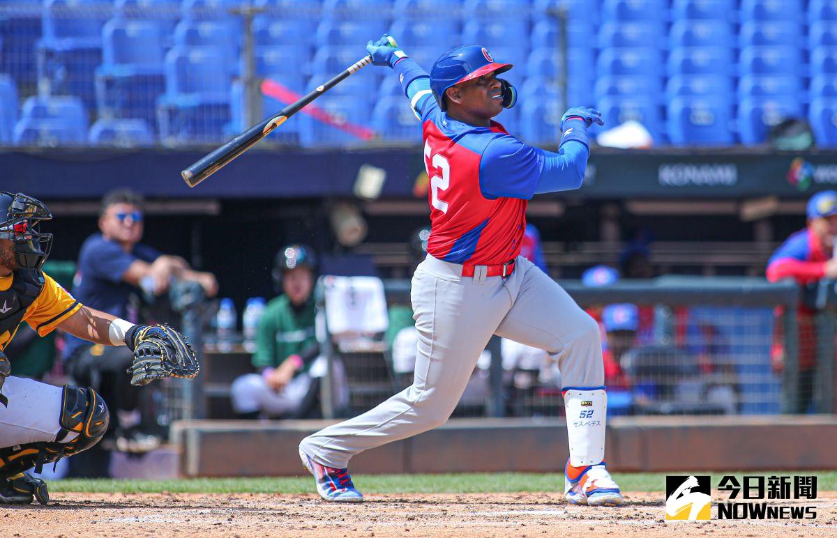 ▲WBC經典賽古巴隊外野手Yoenis Céspedes。（圖／記者葉政勳攝 , 2023.03.06）