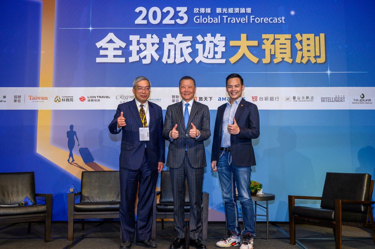 ▲王文傑（中）指出，台灣休閒旅遊產業正面臨三大困難，要成功吸引國際客應該成立觀光國家隊。（圖／雄獅提供）