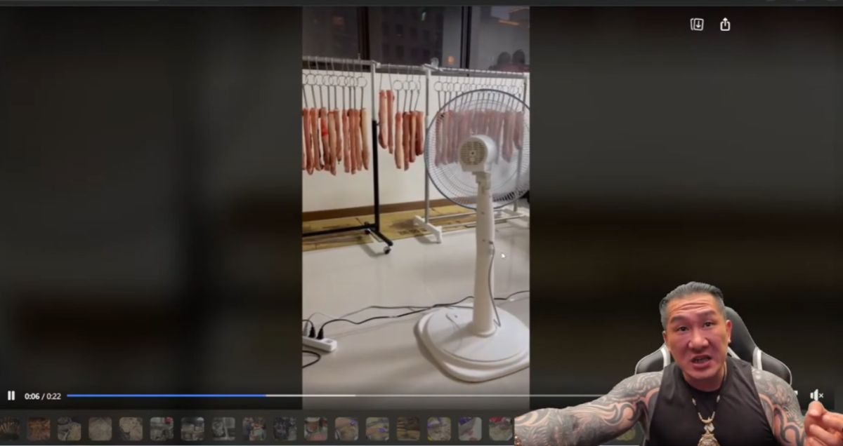 ▲網紅館長在直播時披露，已投入千萬元準備開設便當店，並公開十分費工的製作過程，但其中1畫面卻意外引發各路網友熱議。（圖／翻攝館長Youtube）