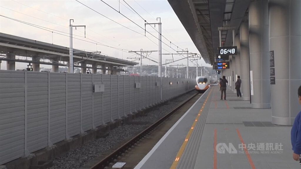 ▲圖為高鐵苗栗站。（中央社檔案照片）