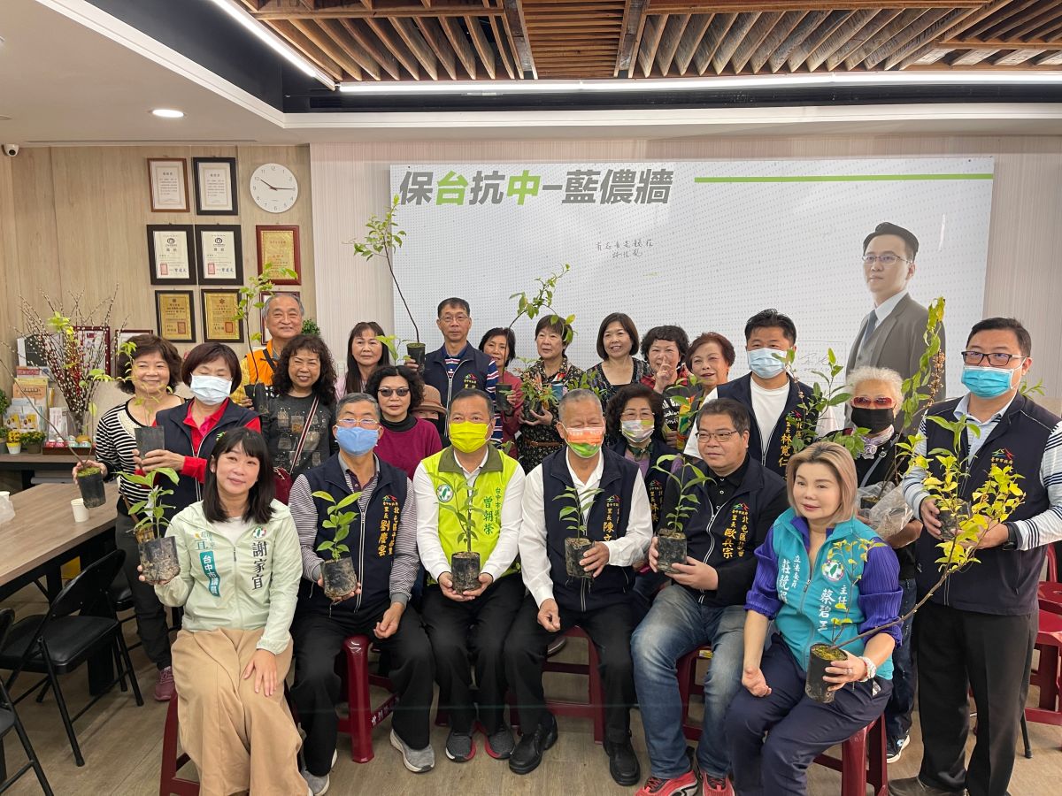 ▲立委莊競程舉辦「淨零碳排、種下永續樹苗」活動(圖／莊競程服務處提供2023.3.8)