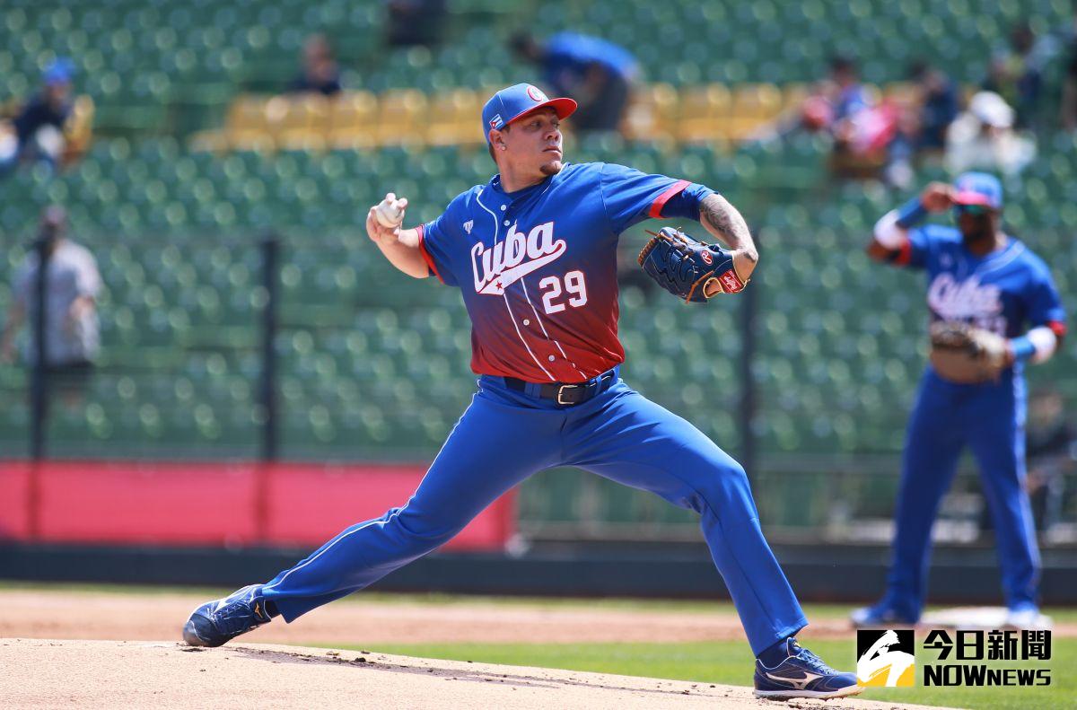 ▲古巴火球男Yariel Rodriguez去年曾造訪台灣打WBC經典賽。（圖／記者葉政勳攝）
