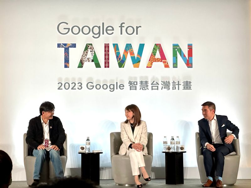 ▲Google 今(8)日宣布推出為台灣新聞業者量身打造的「台灣新聞數位共榮基金」，未來三年內將挹注新台幣三億元協助新聞產業轉型。(圖／記者周淑萍攝)