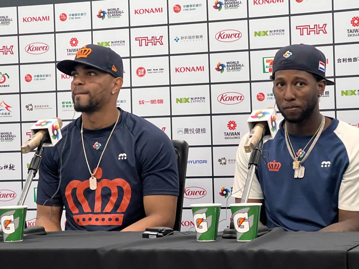 ▲荷蘭隊球星Bogaerts(左)、Profar(右)（圖／記者簡名杉攝）