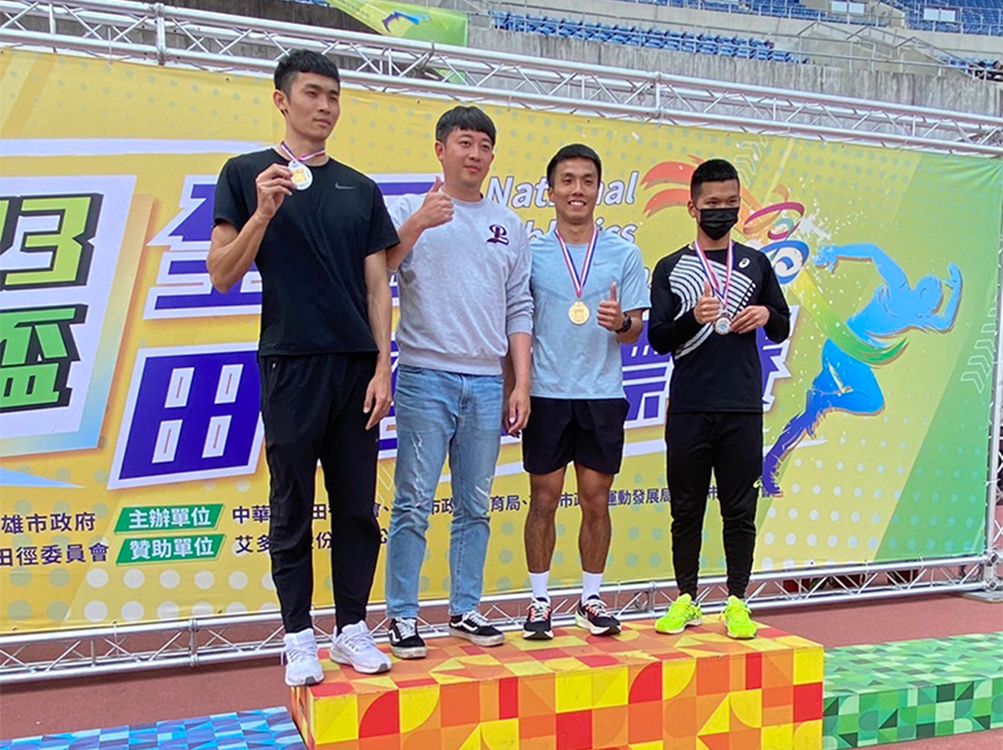 ▲魏浩倫(右)拿下公開男子組200公尺第三名（圖／崑山科大提供）