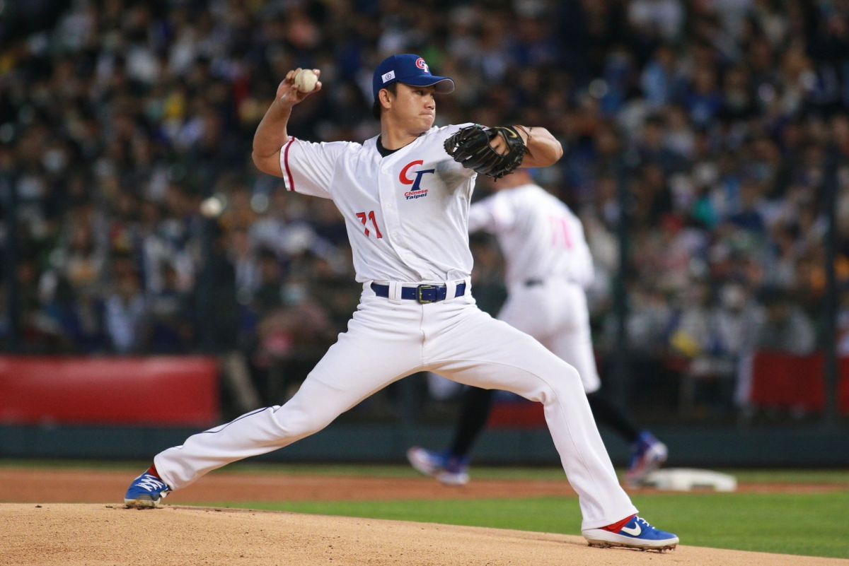 WBC世界棒球經典賽，中華隊今日將迎戰義大利，預計推派富邦悍將球星江少慶先發掛帥。（圖／記者葉政勳攝 ）