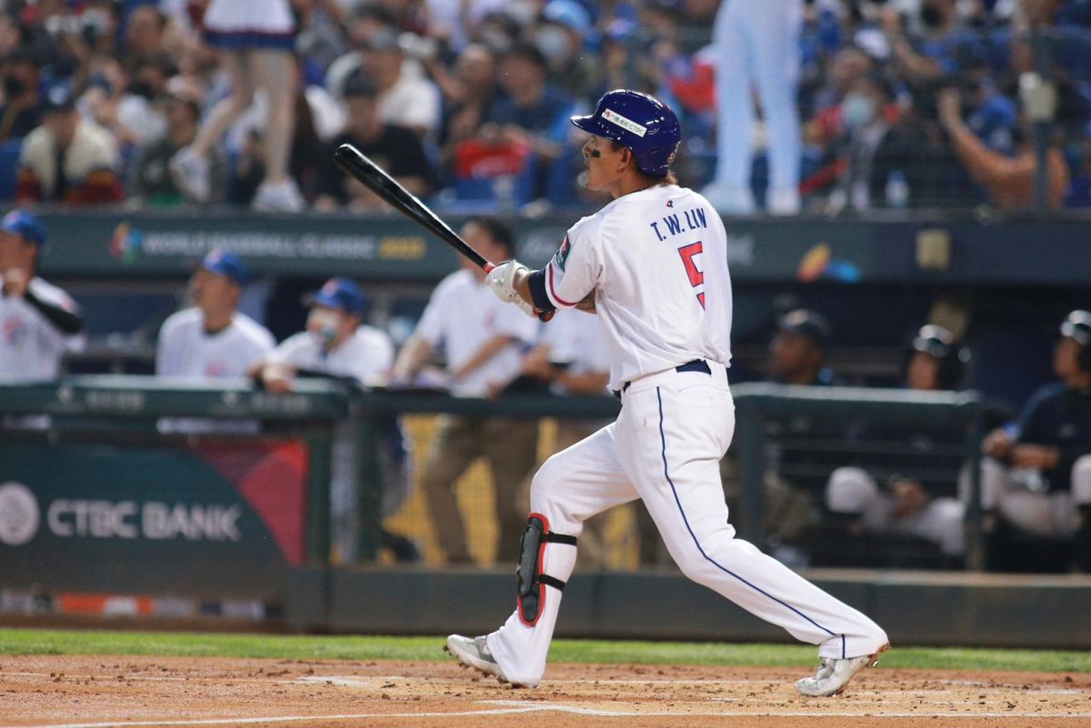 ▲WBC經典賽中華隊林子偉今晚1局下轟出陽春砲。（圖／葉政勳攝）