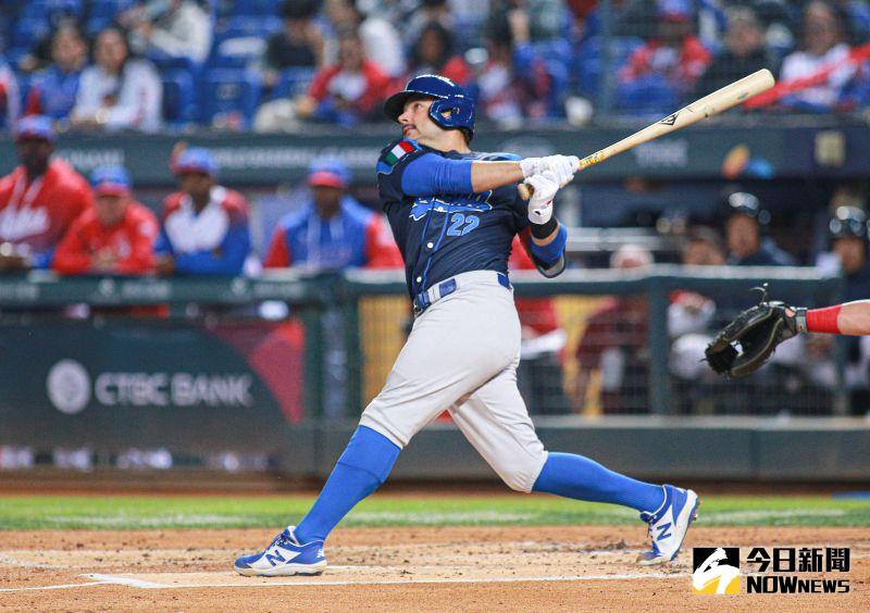 ▲WBC經典賽義大利隊游擊手David Fletcher。（圖／記者葉政勳攝 , 2023.03.09）