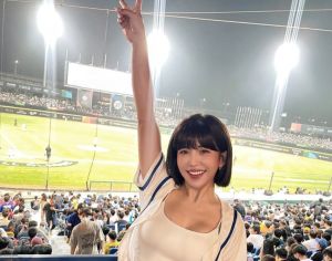 幸運女神壯壯小背心太性感！一到場「中華隊就追平比分」
