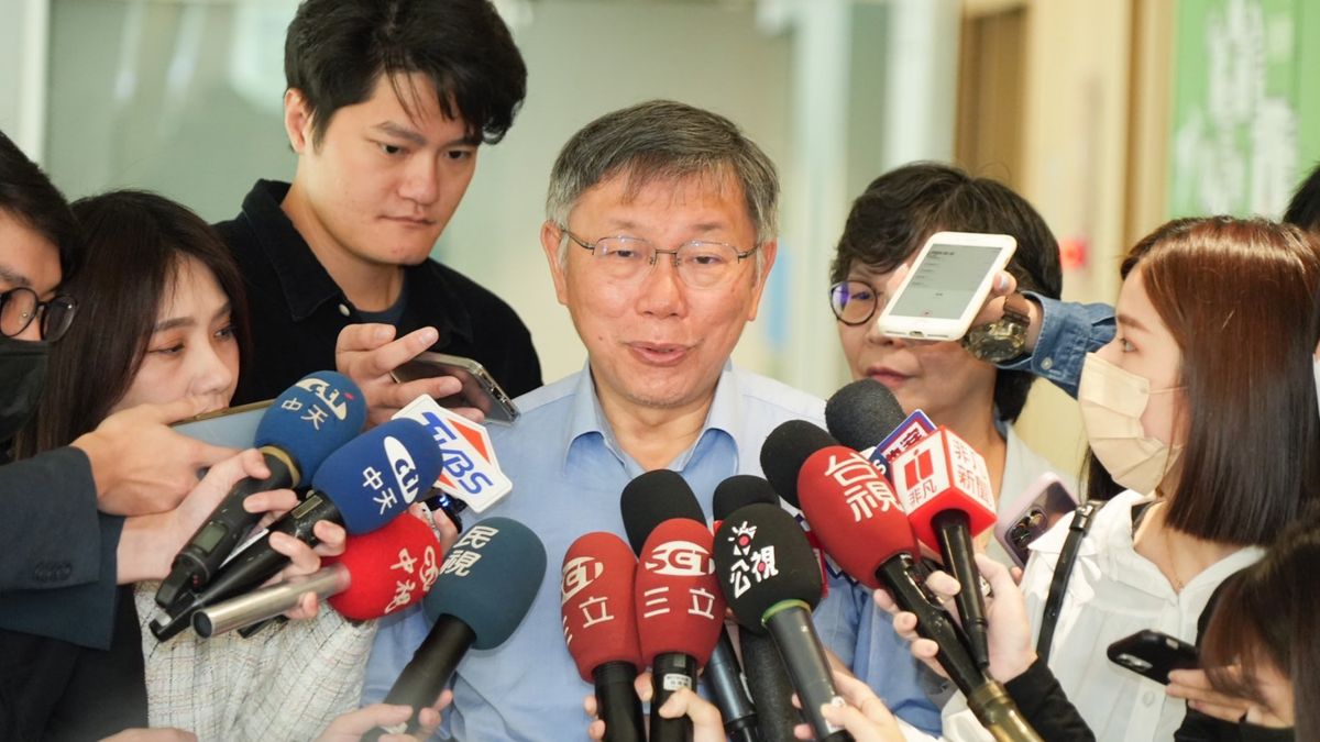 ▲針對國民黨副主席連勝文喊話「願意放下成見合作」一事，民眾黨主席柯文哲12日回應，表示「連勝文可以走出當年那個對立，視野格局都了不起。」（圖／民眾黨提供）