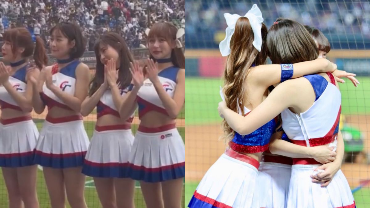 ▲隨著中華隊落敗，經典女孩難掩淚水，賽後哭著抱在一團，林襄（左4）也發文謝謝台灣英雄：「拚勁全力沒有遺憾！」（圖／翻攝林襄IG）