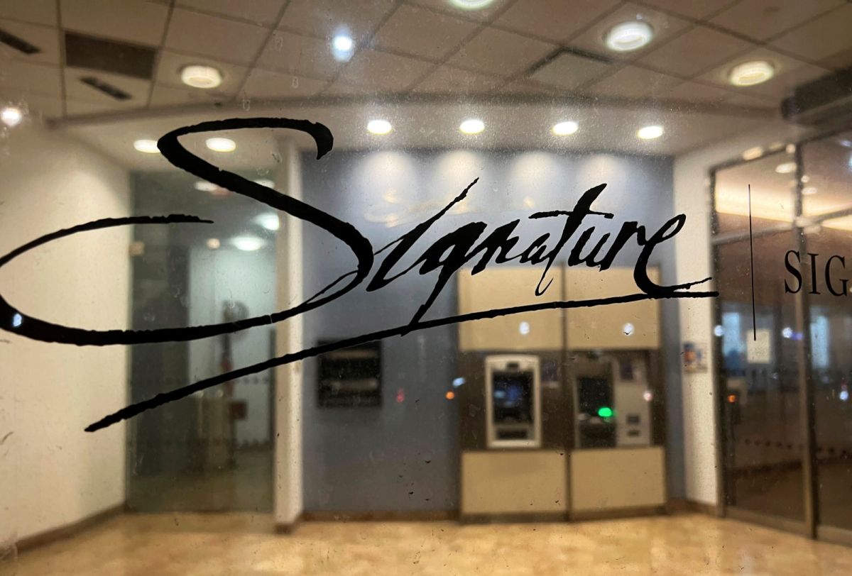 ▲總部位於美國紐約的Signature Bank，因為有與矽谷銀行類似的系統性風險，而被關閉並接管。（圖／美聯社／達志影像）
