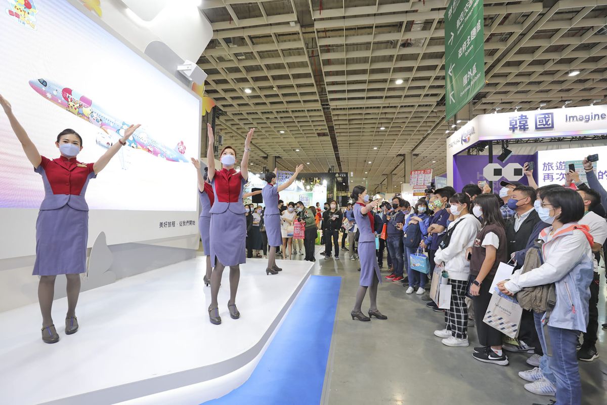 ▲全台規模最大的「2023 ITF台北國際旅展（Taipei International Travel Fair, ITF）」已開放全球參展單位線上報名。圖為2022旅展。（圖／主辦方提供）