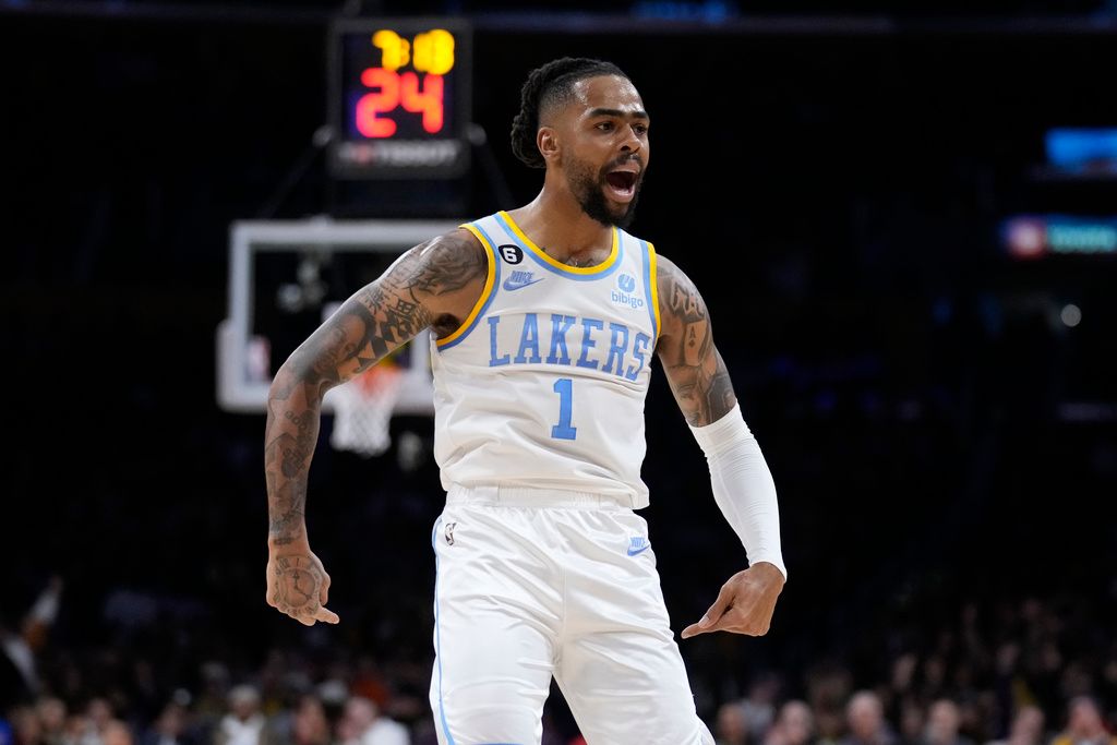 ▲洛杉磯湖人主控D'Angelo Russell。（圖／美聯社／達志影像）