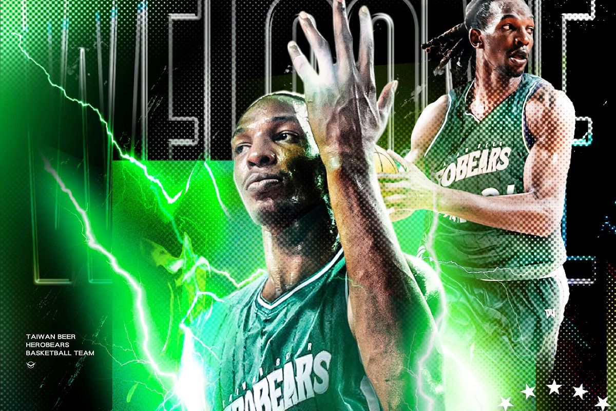 ▲塔壁重返台籃披綠袍 加入台啤英熊強勢捍衛禁區。（圖／台啤球團提供）